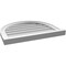 Ekena Millwork Round Top Surface Mount PVC Gable Vent w/ 2"W x 2"P Brickmould Sill Frame, 24"W x 20"H GVPRT24X2003SN - alternate 4